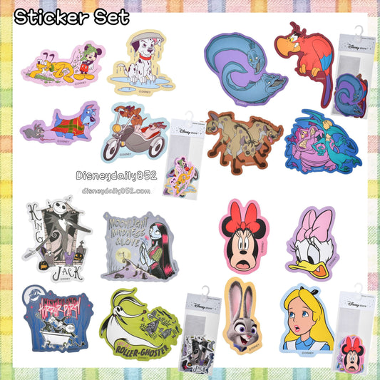 Jack/ Disney Dog/ Disney女孩 驚恐樣子/ Disney 奸人動物 - Sticker Set