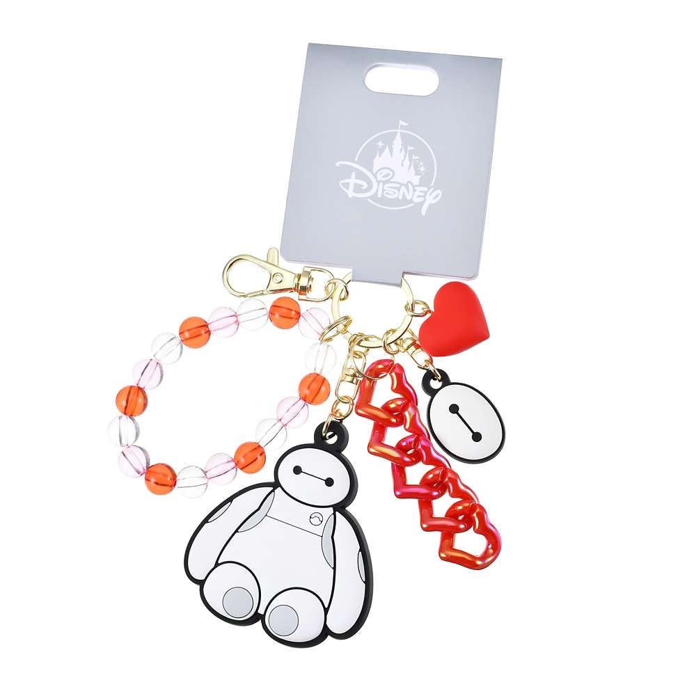 Key chain Fes  三眼仔/ Baymax/ Donald/ Stitch 珠鏈心心匙扣