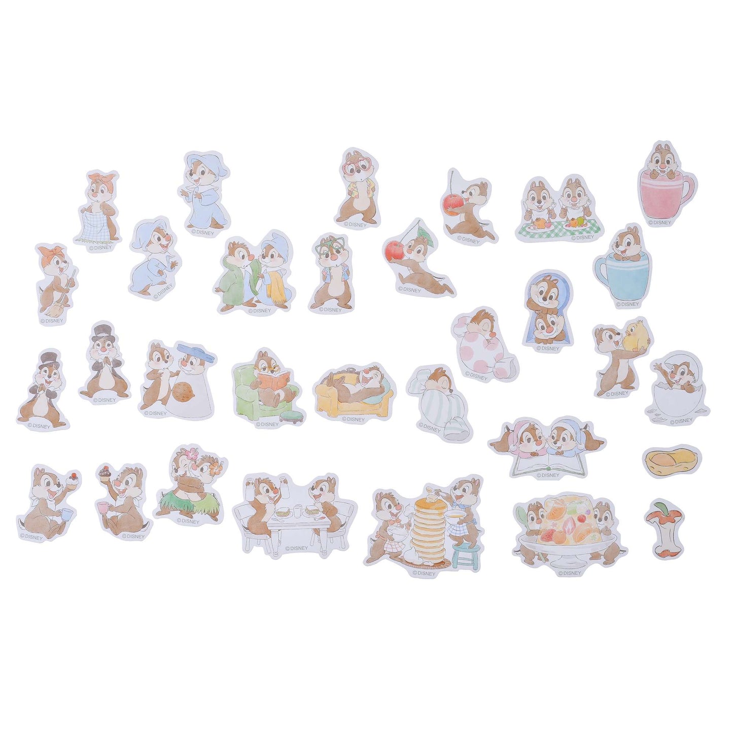 Chip & Dale/ 三眼仔 - Sticker Set 連 Pouch