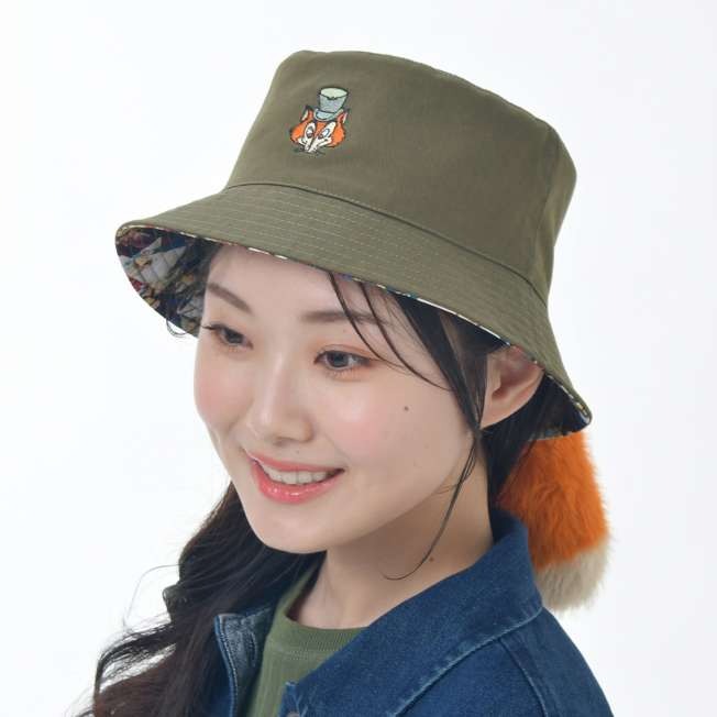 Honest John 雙面漁夫帽 連尾巴吊飾 my favorite Disney foxes