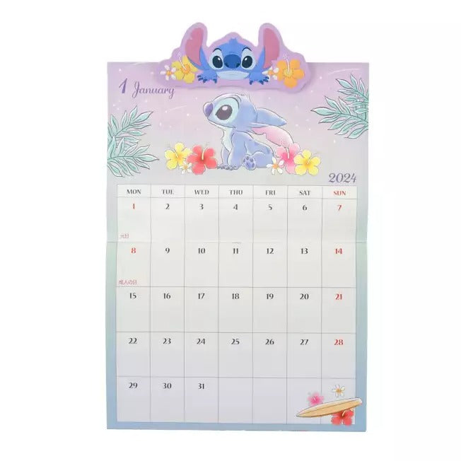 Stitch 掛牆月曆連磁石夾仔 Calendar＆Organizer 2024