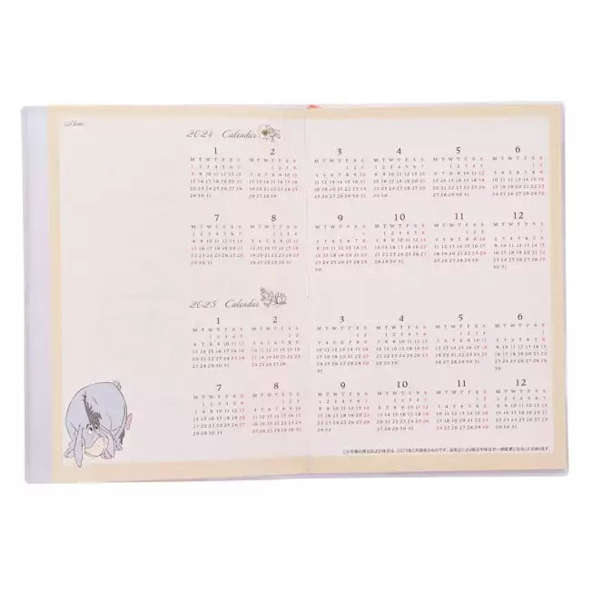 Pooh B6 Schedule Book Calendar＆Organizer 2024