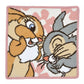 Thumper & Ms. Bunny 毛巾 PASTEL BUNNIES