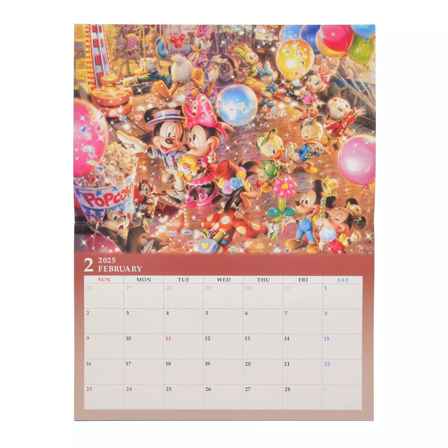 Mickey & Friends 掛牆月曆 Calendar＆Organizer 2025