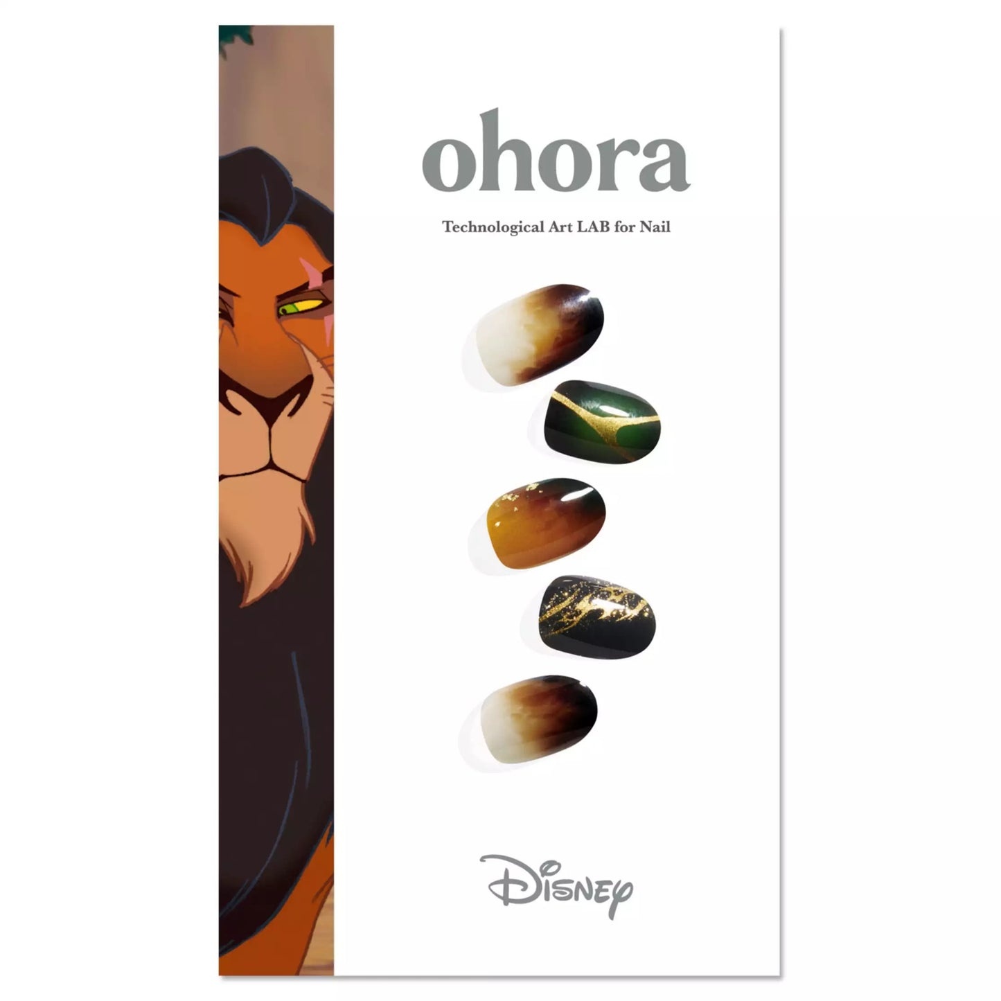 【ohora】 Scar 假甲片 ND-021-JC DISNEY VILLAINS 2024