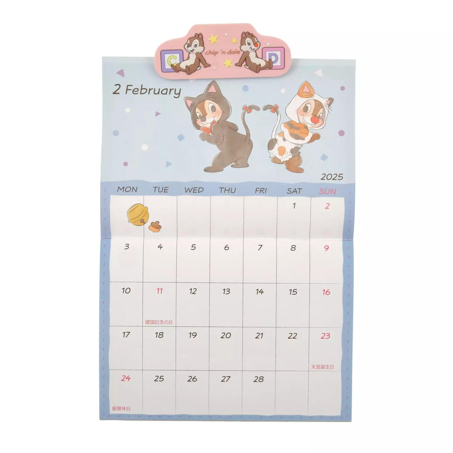 Chip & Dale 磁石夾掛牆月曆 Calendar＆Organizer 2025