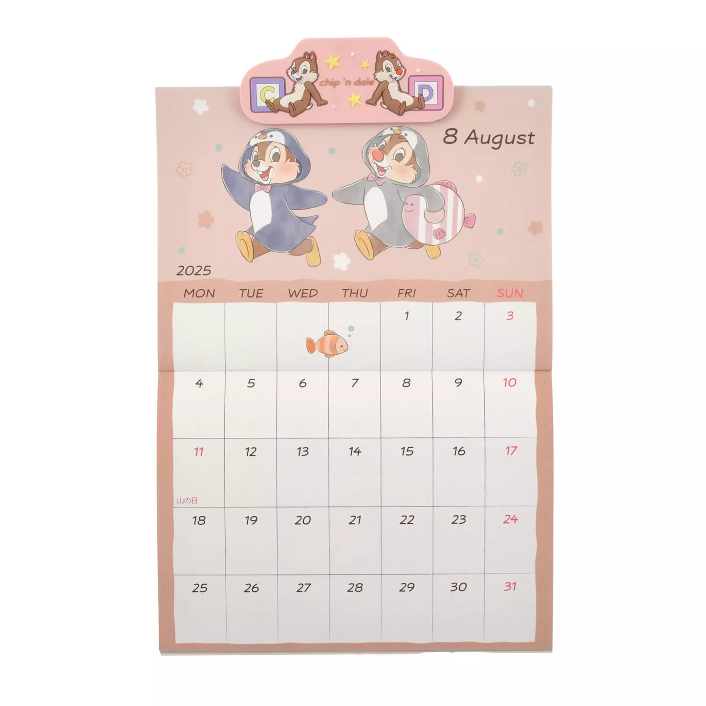 Chip & Dale 磁石夾掛牆月曆 Calendar＆Organizer 2025