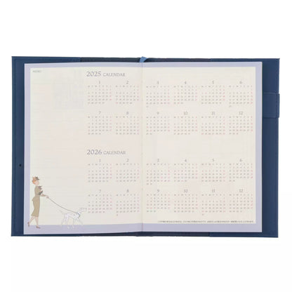 Disney 角色 B6 Schedule (藍色封面) Calendar＆Organizer 2025