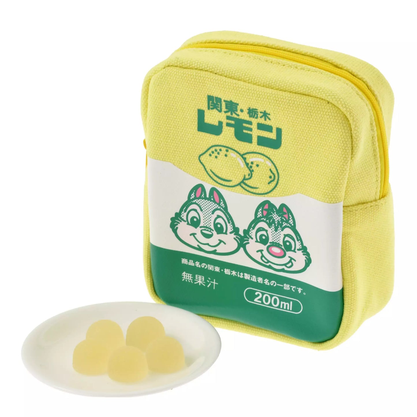 関東・栃木 Lemon限定 Chip & Dale 檸檬糖連Pouch