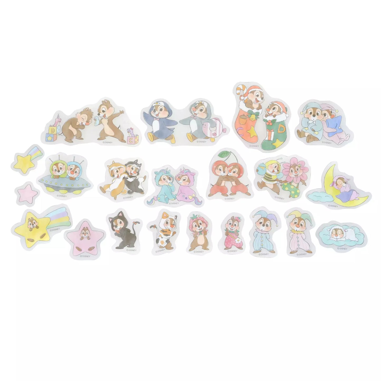 Chip & Dale 貼紙套裝 Clear Sticker