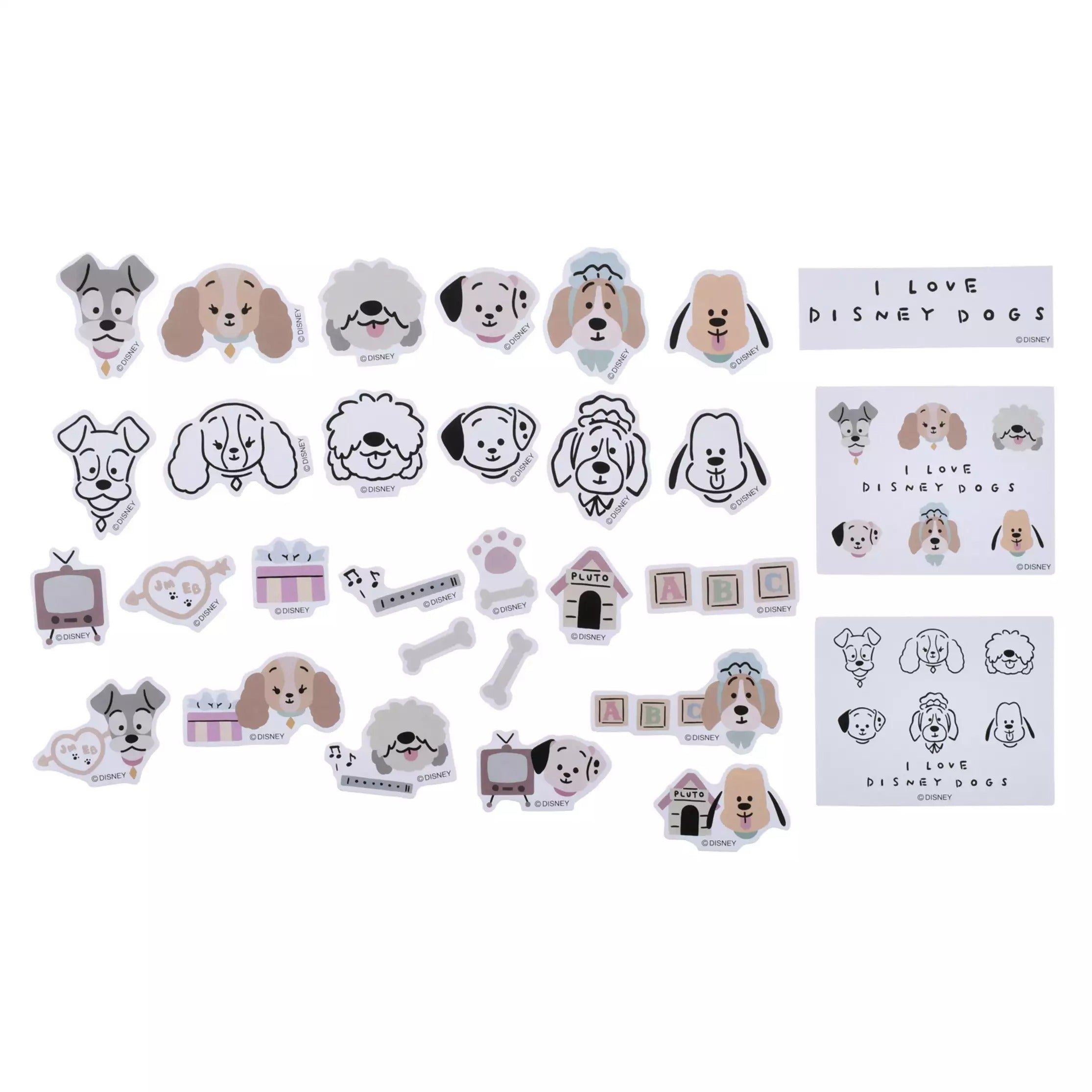 Disney Dogs 貼紙連Pouch Sticker Collection – 木木木部屋