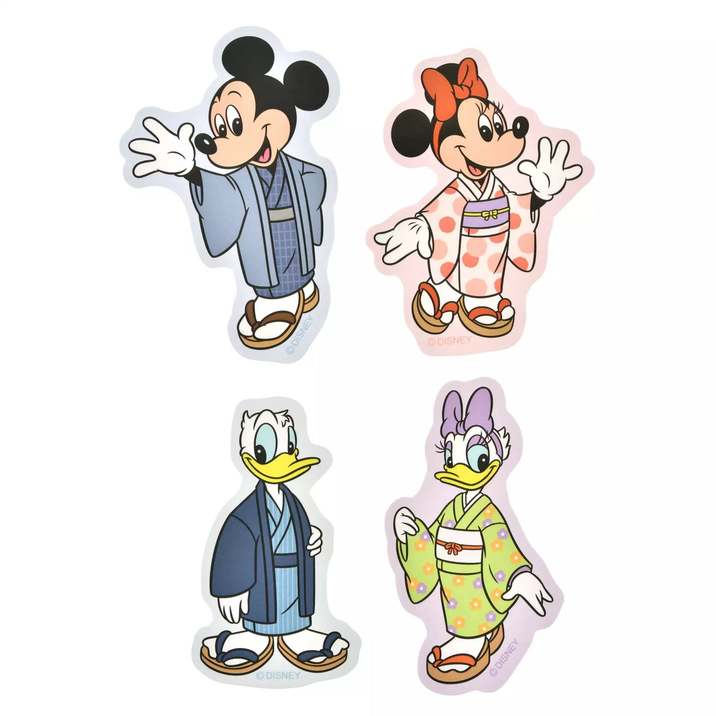 Disney 角色/ Mickey & Friends (和服) Sticker Set Sticker Collection