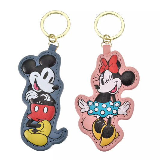 Mickey & Minnie 皮革風匙扣 Key chain Fes