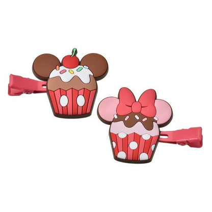 Mickey & Minnie CUPCAKE 髮夾Set MAEGAMI Hair Zakka