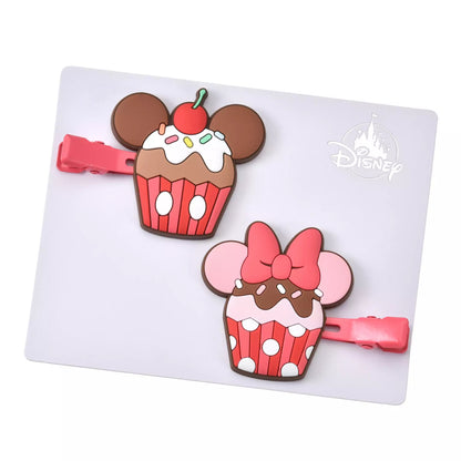 Mickey & Minnie CUPCAKE 髮夾Set MAEGAMI Hair Zakka