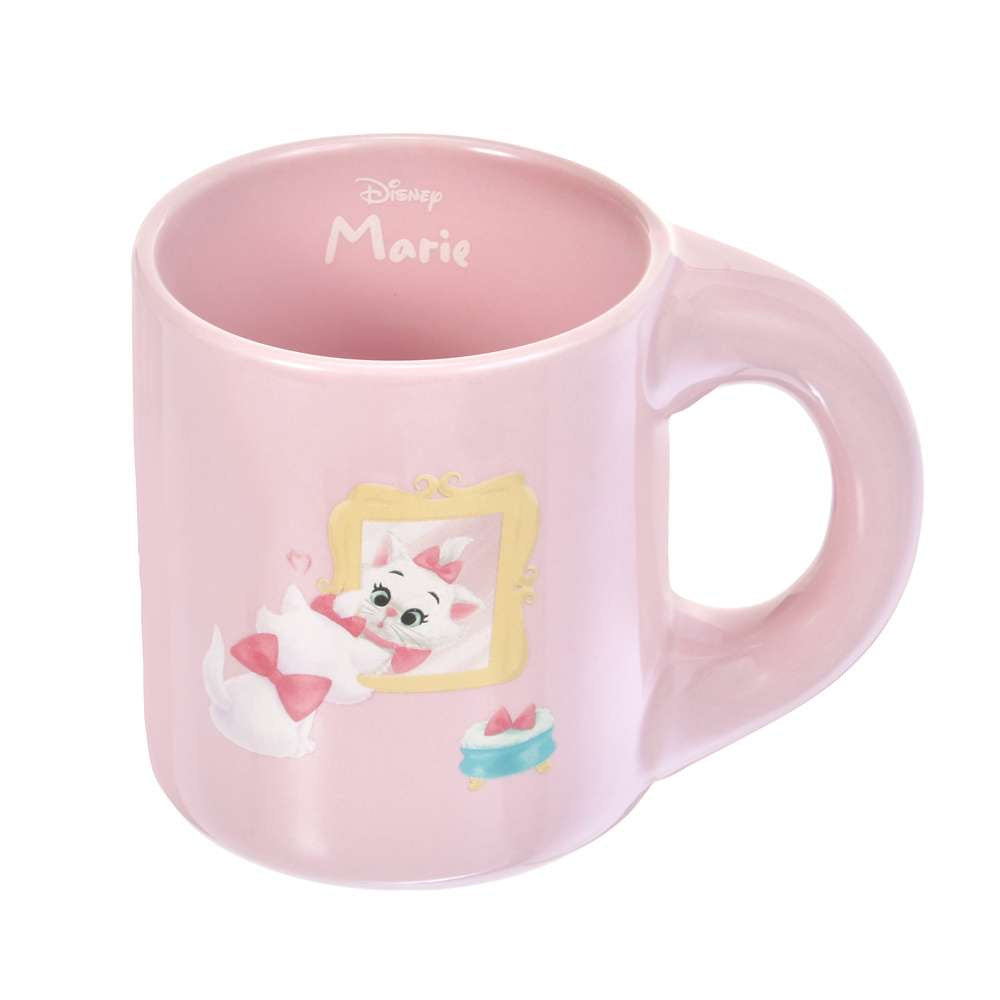 Marie 陶瓷杯連碟｜ DISNEY FLUFFY ANIMAL