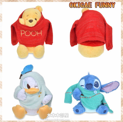 Pooh/ Donald/ Stitch 著緊衫公仔｜OKIGAE FUNNY