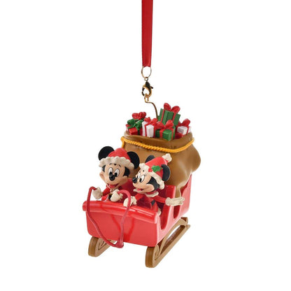 Mickey & Minnie 雪橇 - Ornament 2025