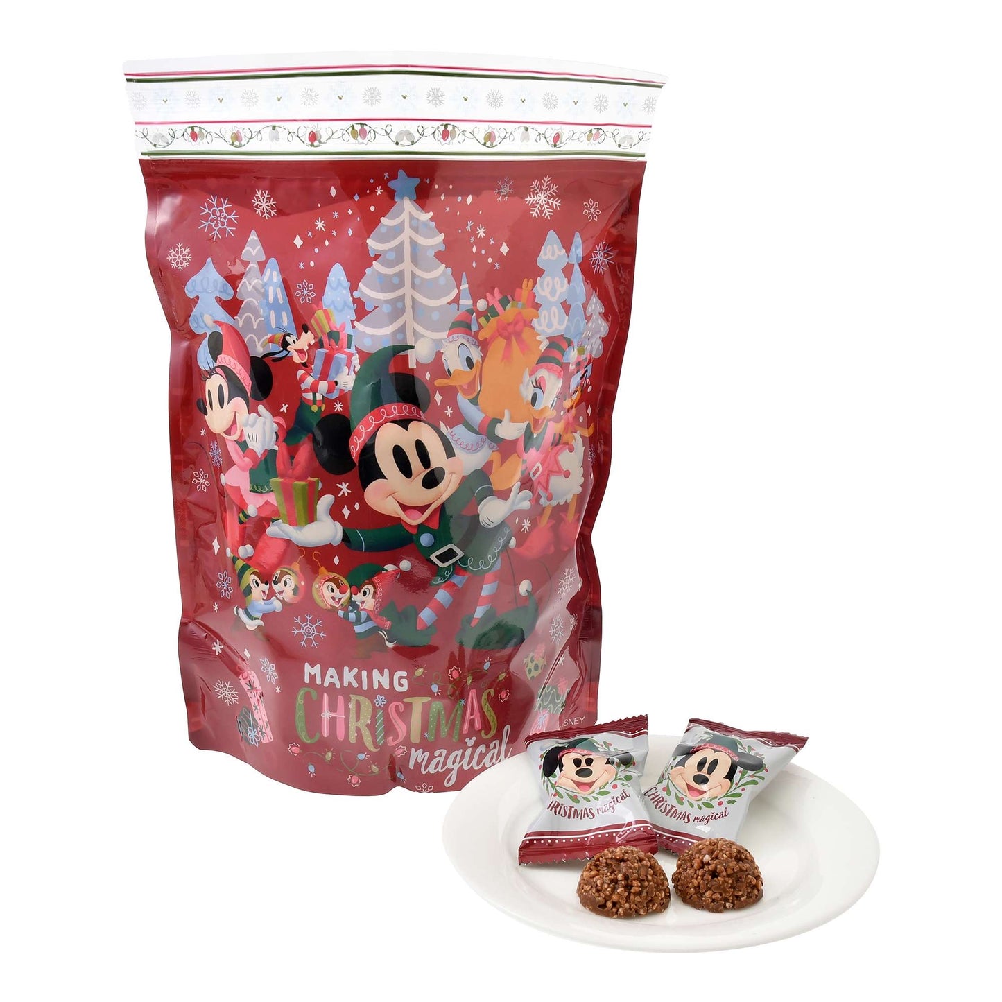 Disney Store Christmas 2024 Mickey 袋裝朱古力脆脆