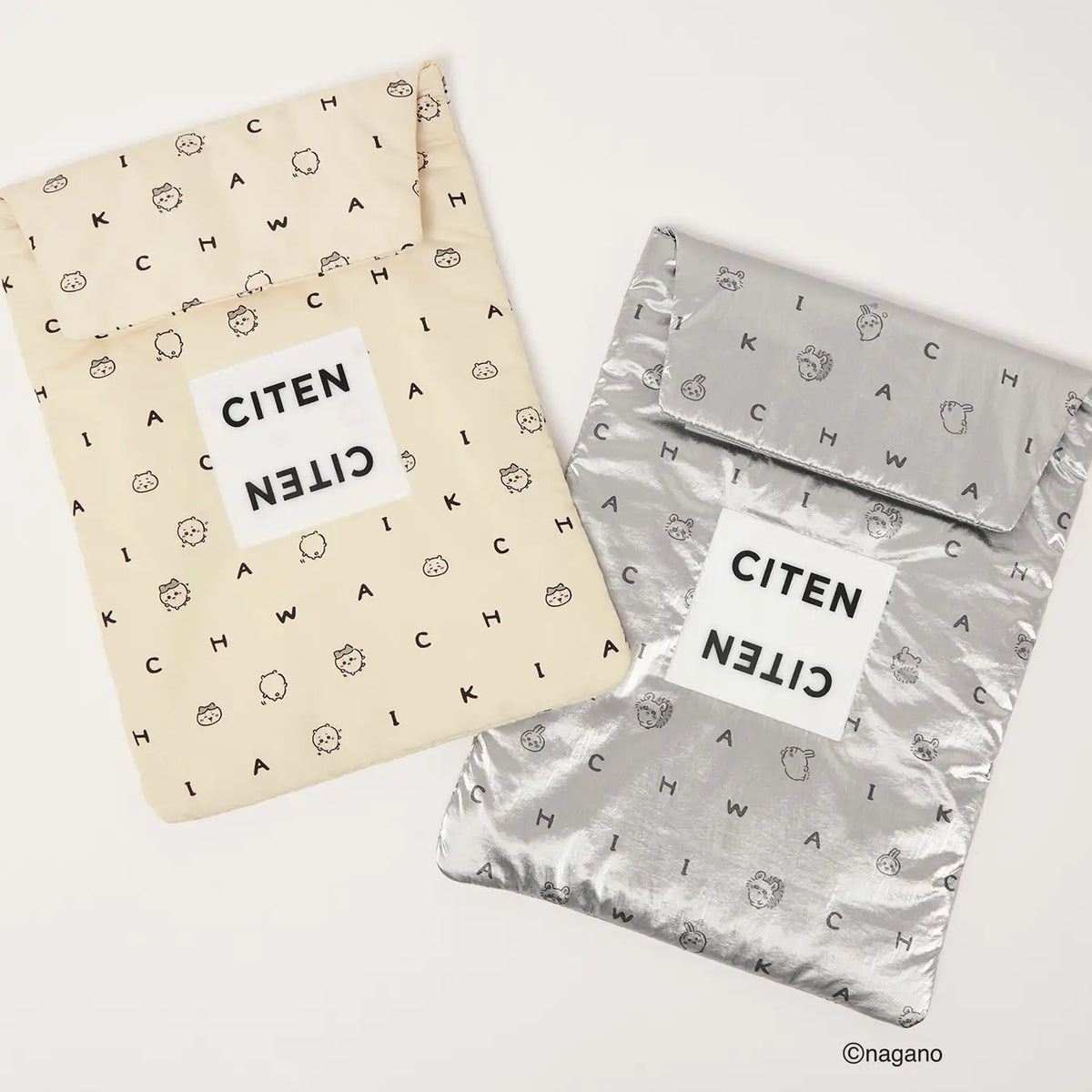 15/9 CHIIKAWA X CITEN 限定 睡衣套裝/ 環保袋/ Laptop case/ Lip case+鏡/ Pouch+鏡