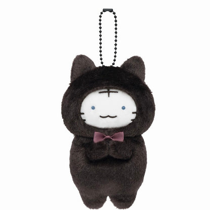 小白虎與黑虎蝦 |  扮貓公仔匙扣