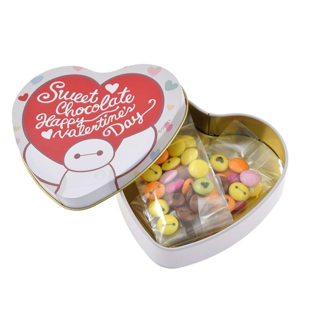 Baymax 鐵罐連朱古力  Disney Valentine 2025 CHOCOLATE (HEART VALENTINE）