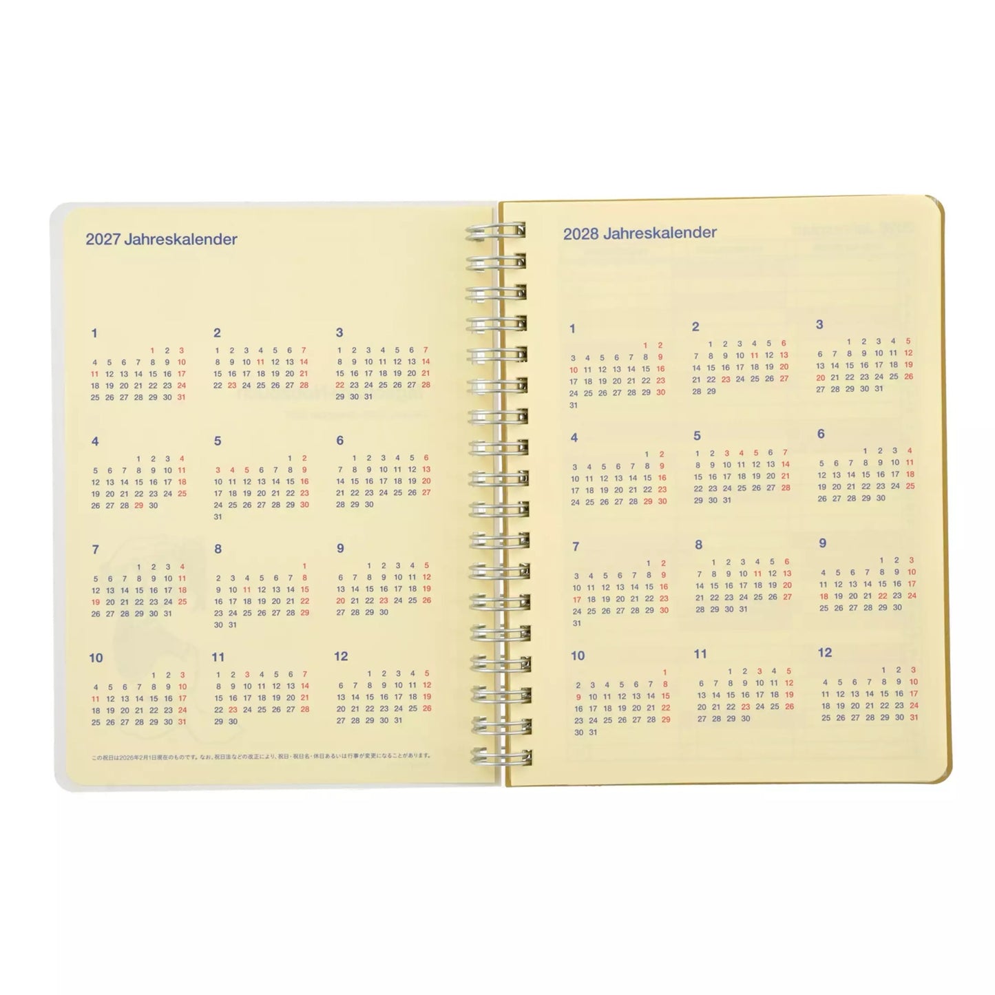 Minnie Rollbahn Diary 月間 Schedule|CALENDAR ＆ ORGANIZER 2027