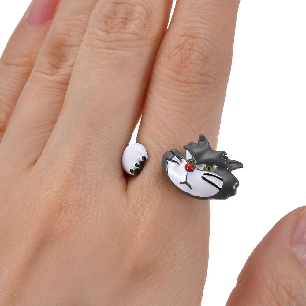 妙妙貓/ Stitch/ Lucifer 開口戒指