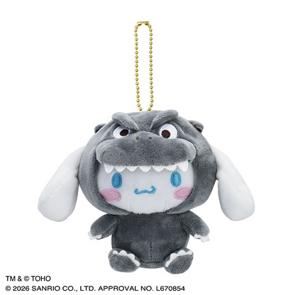 受注預訂 哥斯拉 GODZILLA x Sanrio 公仔掛飾 Kitty/ Piano/ Melody/ Kuromi/ 玉桂狗/ 布甸狗/ 水怪 11月下旬/12月發貨