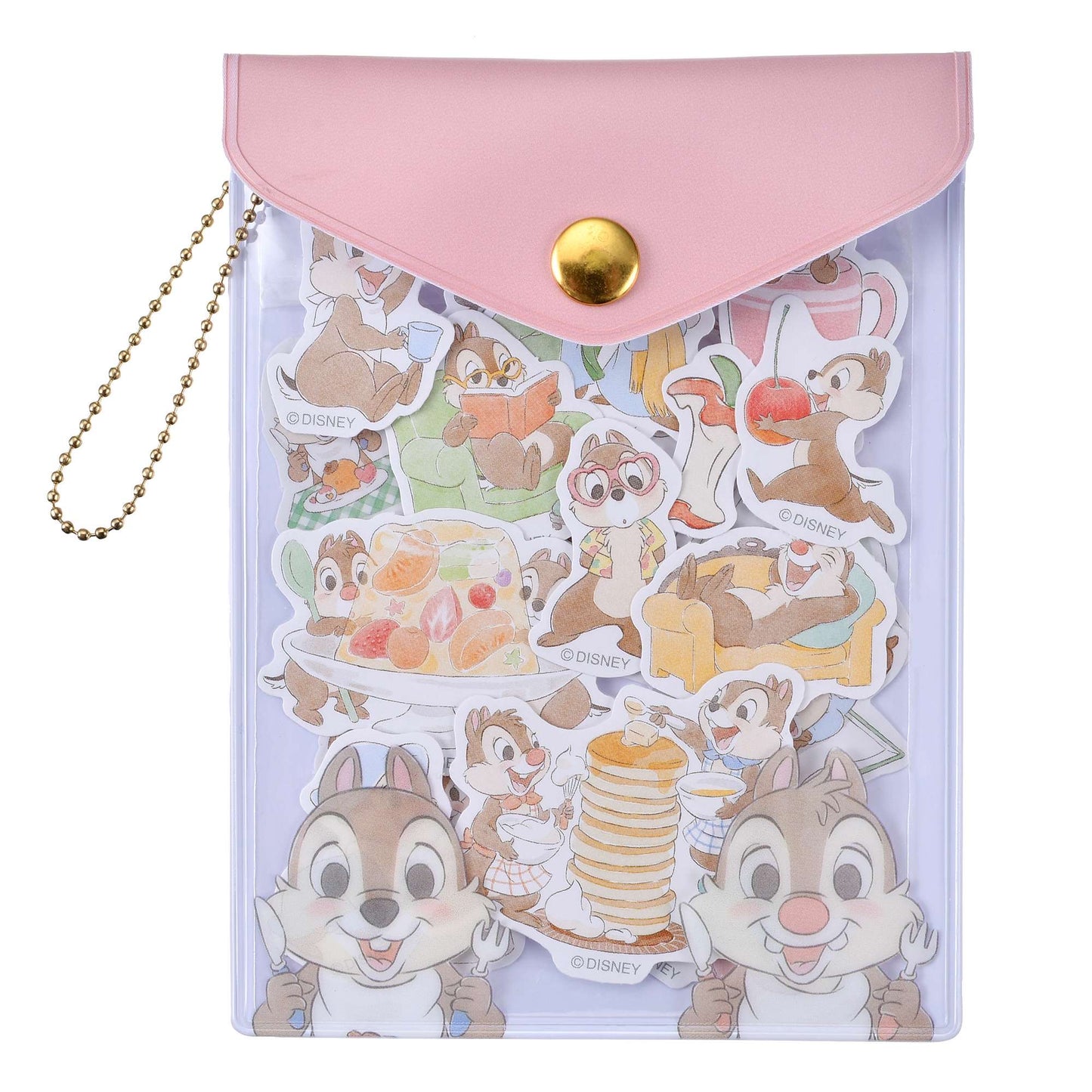 Chip & Dale/ 三眼仔 - Sticker Set 連 Pouch