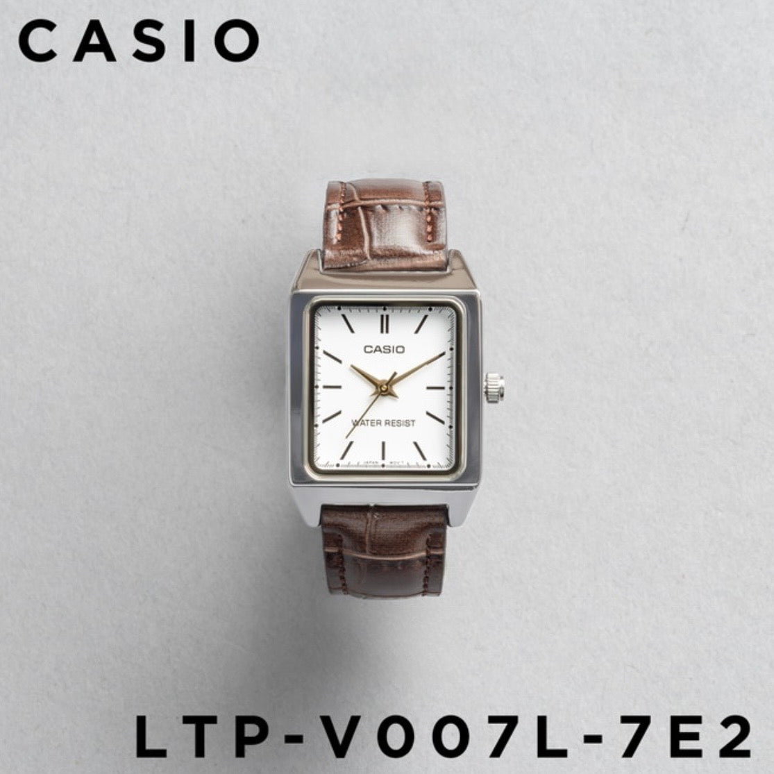 CASIO | LTP-V007L 方型復古皮帶手錶 7色