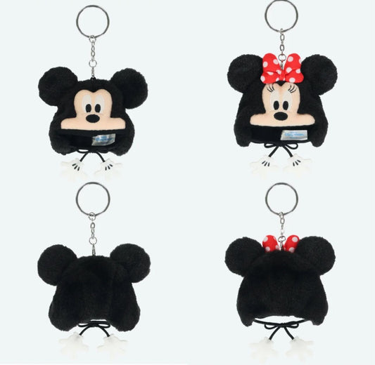 Mickey/ Minnie 毛毛帽匙扣