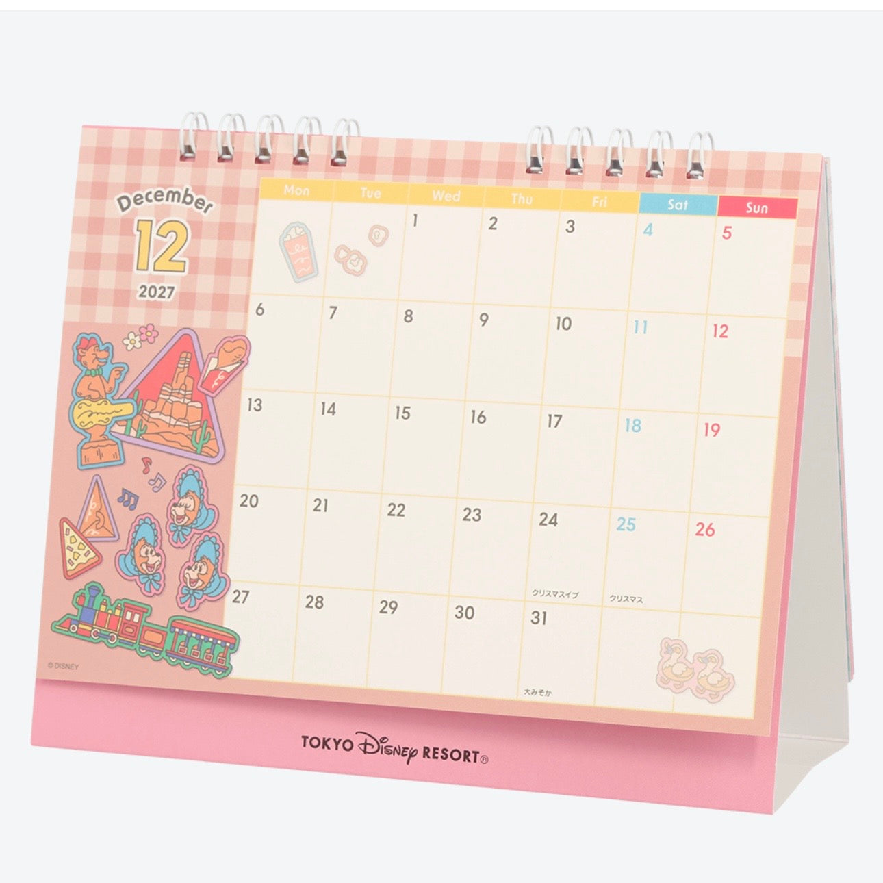 Disney Resort 園區坐枱月曆 Calendar 2027