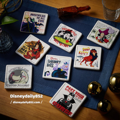 Disney 角色杯墊 Villains