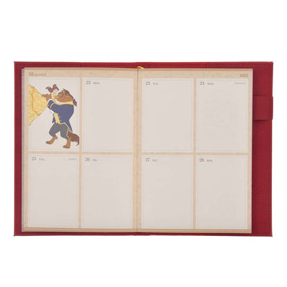 美女與野獸 皮套B6 Schedule Book CALENDARS ＆ ORGANIZERS 2026