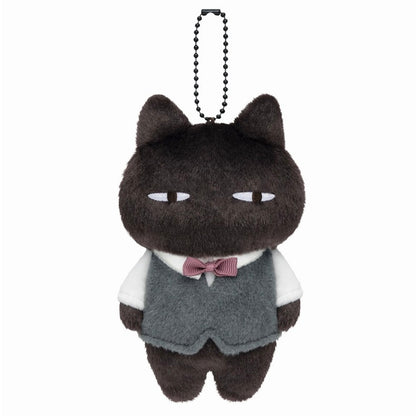 小白虎與黑虎蝦 |  扮貓公仔匙扣