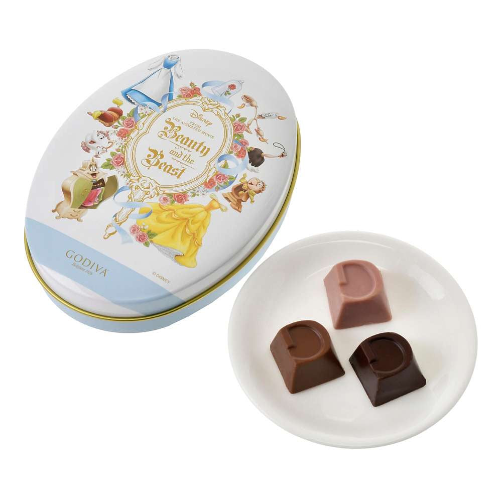 Godiva 鐵罐朱古力 Disney Valentine 2025 CHOCOLATE (Beauty and the Beast)