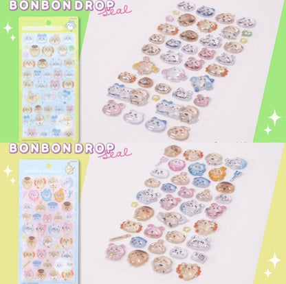 Chiikawa | 全員(Smile/ Pose) 脹卜卜貼紙 BONBON DROP Seal ちいかわ 小可愛