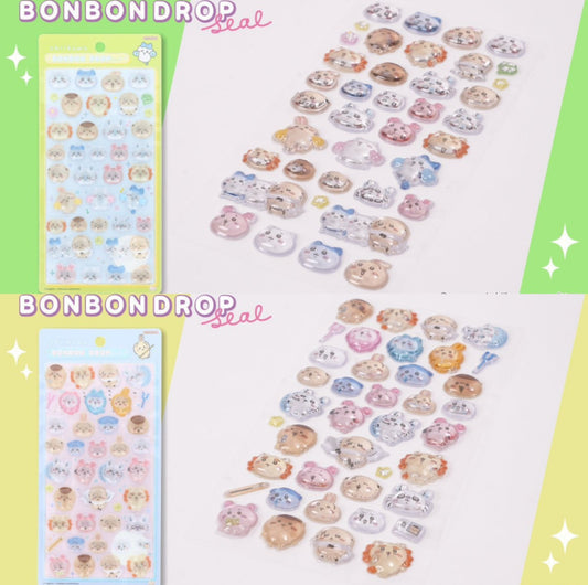 Chiikawa | 全員(Smile/ Pose) 脹卜卜貼紙 BONBON DROP Seal ちいかわ 小可愛