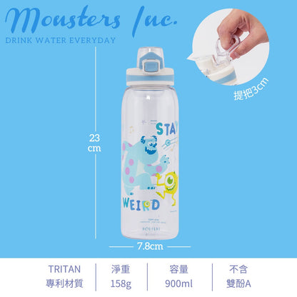 台灣 怪獸公司 MU 彈蓋水樽 900ml