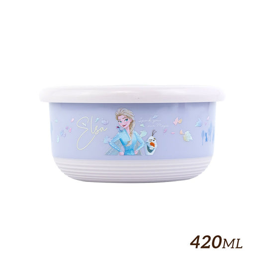 台灣 Frozen - Elsa 不鏽鋼雙層隔熱碗 420ml