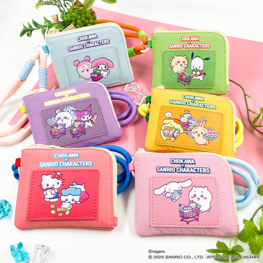 Chiikawa x Sanrio 系列 小可愛 Supermarket Compact Wallet