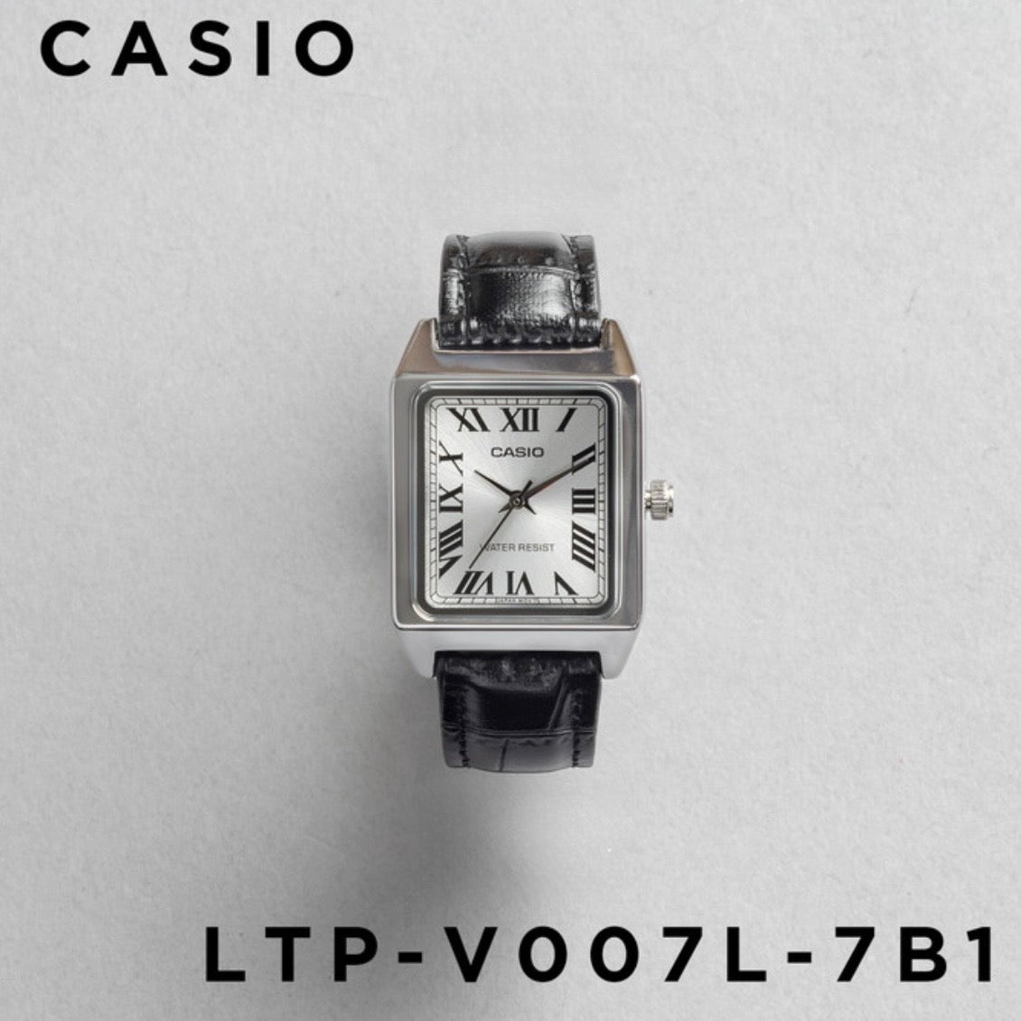 CASIO | LTP-V007L 方型復古皮帶手錶 7色