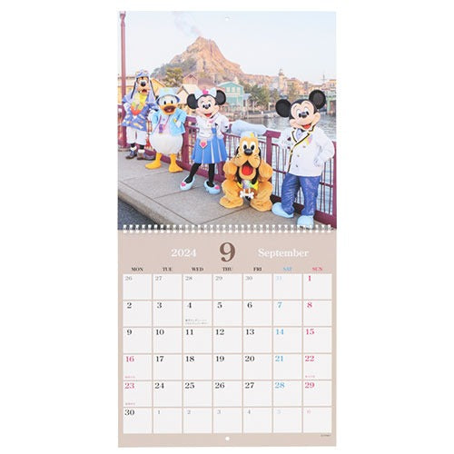 東迪 Mickey &  Friends 寫實掛牆月曆 Calendar＆Organizer 2024