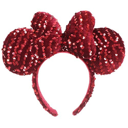 Minnie 紅色閃片頭箍
