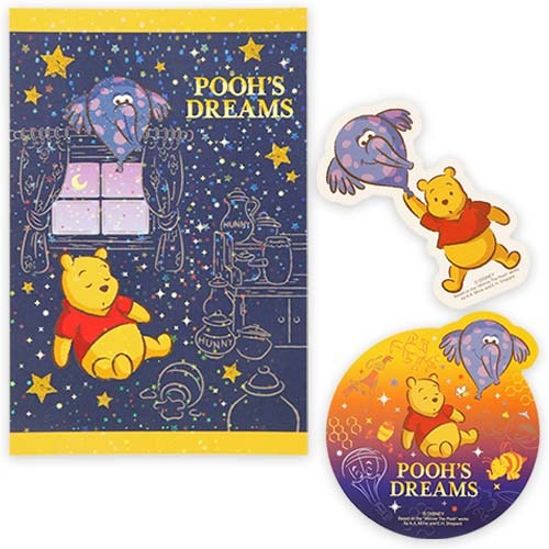 Postcard & Sticker Set Pooh’s Dreams