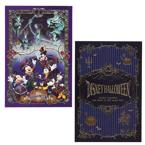 Mickey & Friends Postcard Set Tokyo Disneyland Halloween 2024