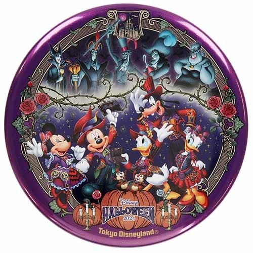 Mickey & Friends 圓襟章扣針 Tokyo Disneyland Halloween 2024