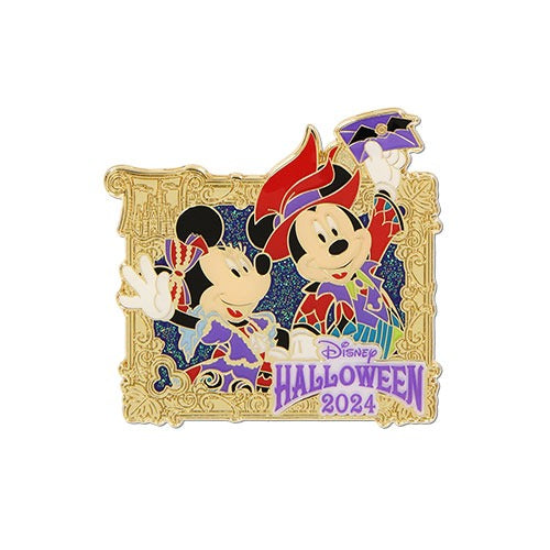 Mickey & Minnie 襟章 Tokyo Disneyland Halloween 2024