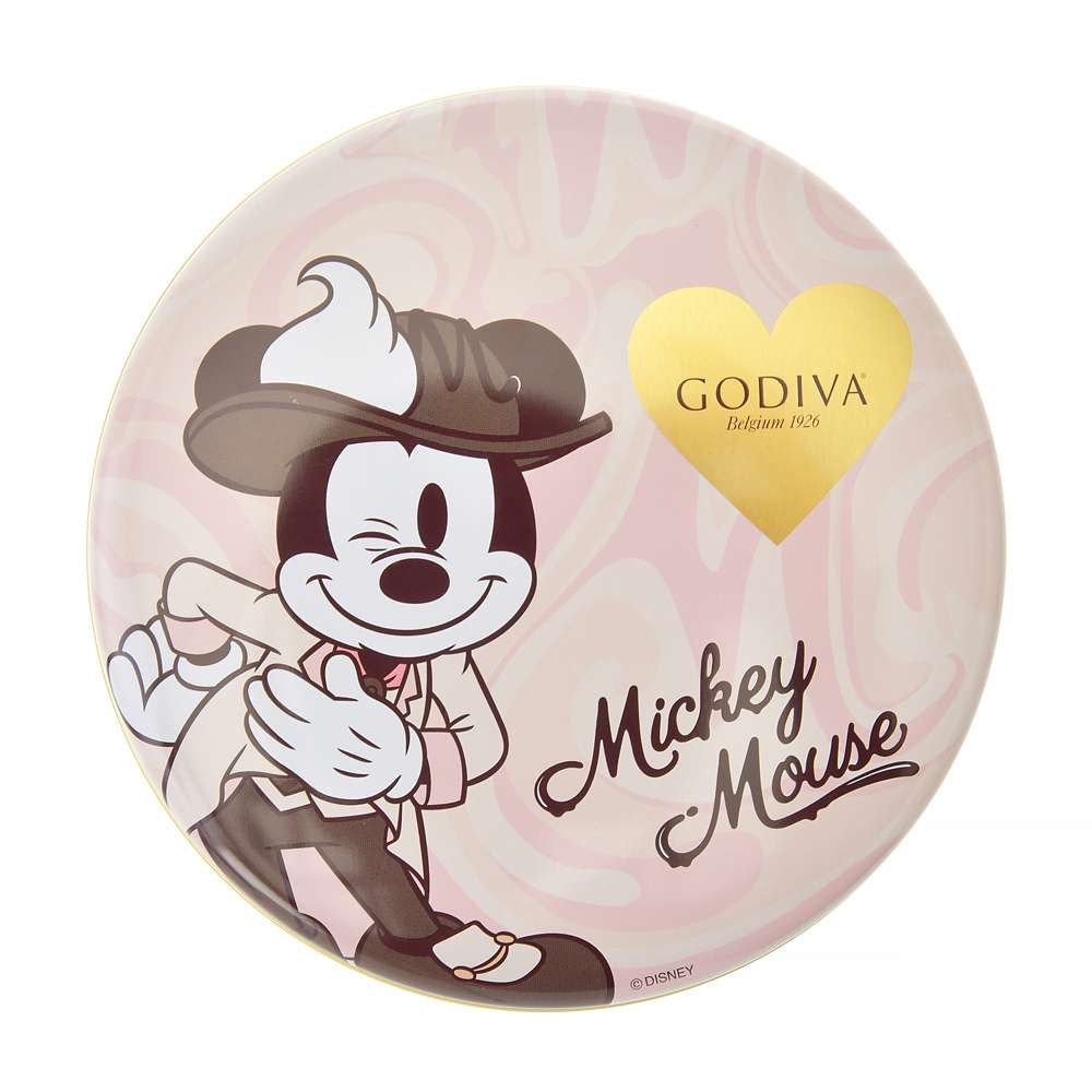 DISNEY VALENTINE  GODIVA Mickey圓形罐裝朱古力禮盒